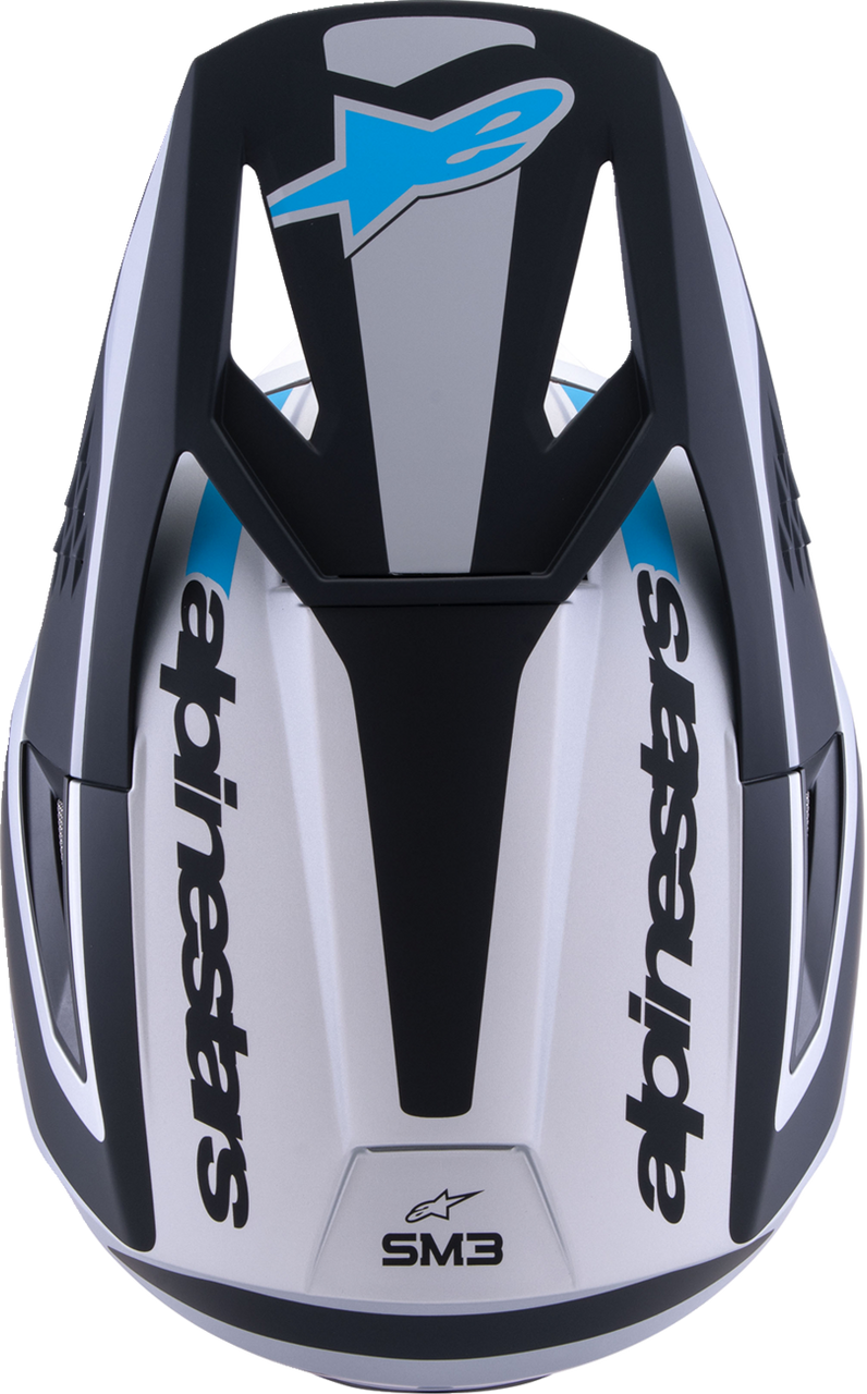 SM3 Helmet - Heat - Matte Silver/Blue/Black - XS