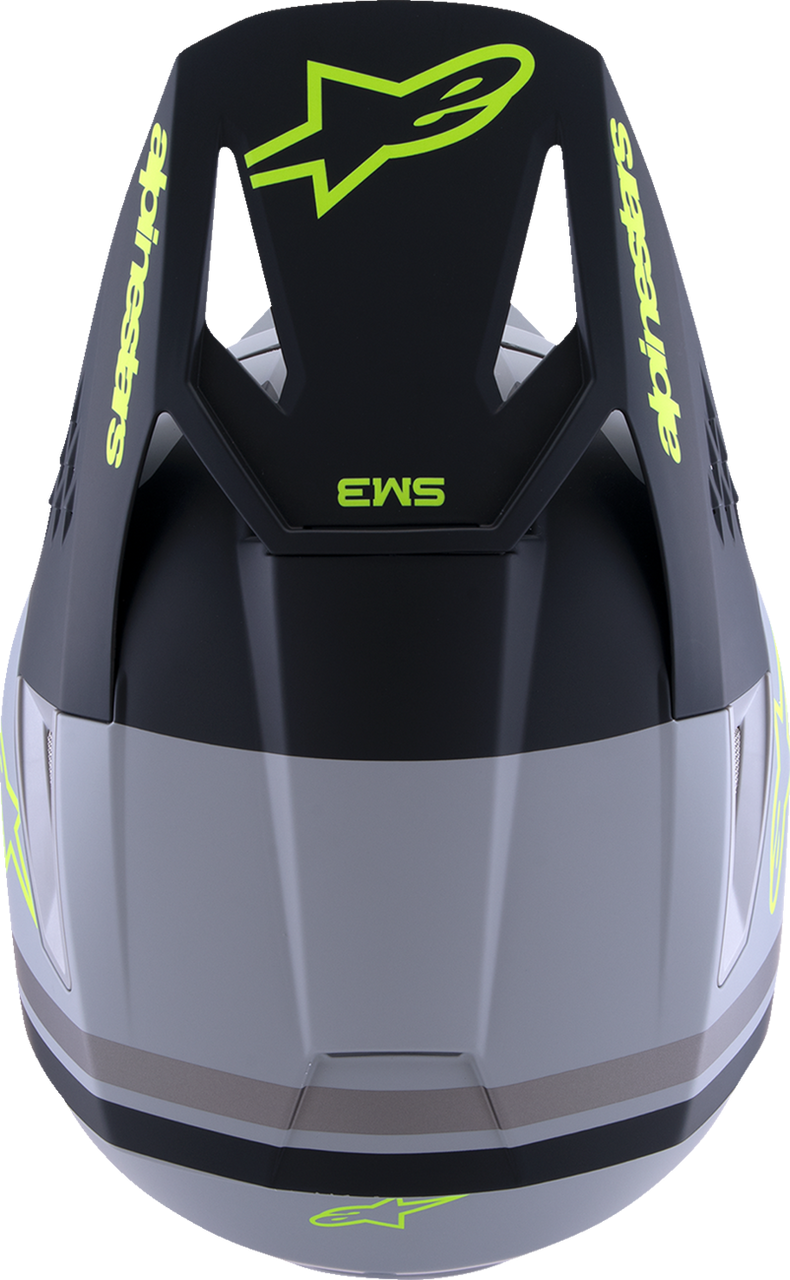 SM3 Helmet - Radium - Matte Gray/Black/Yellow Fluo - Small