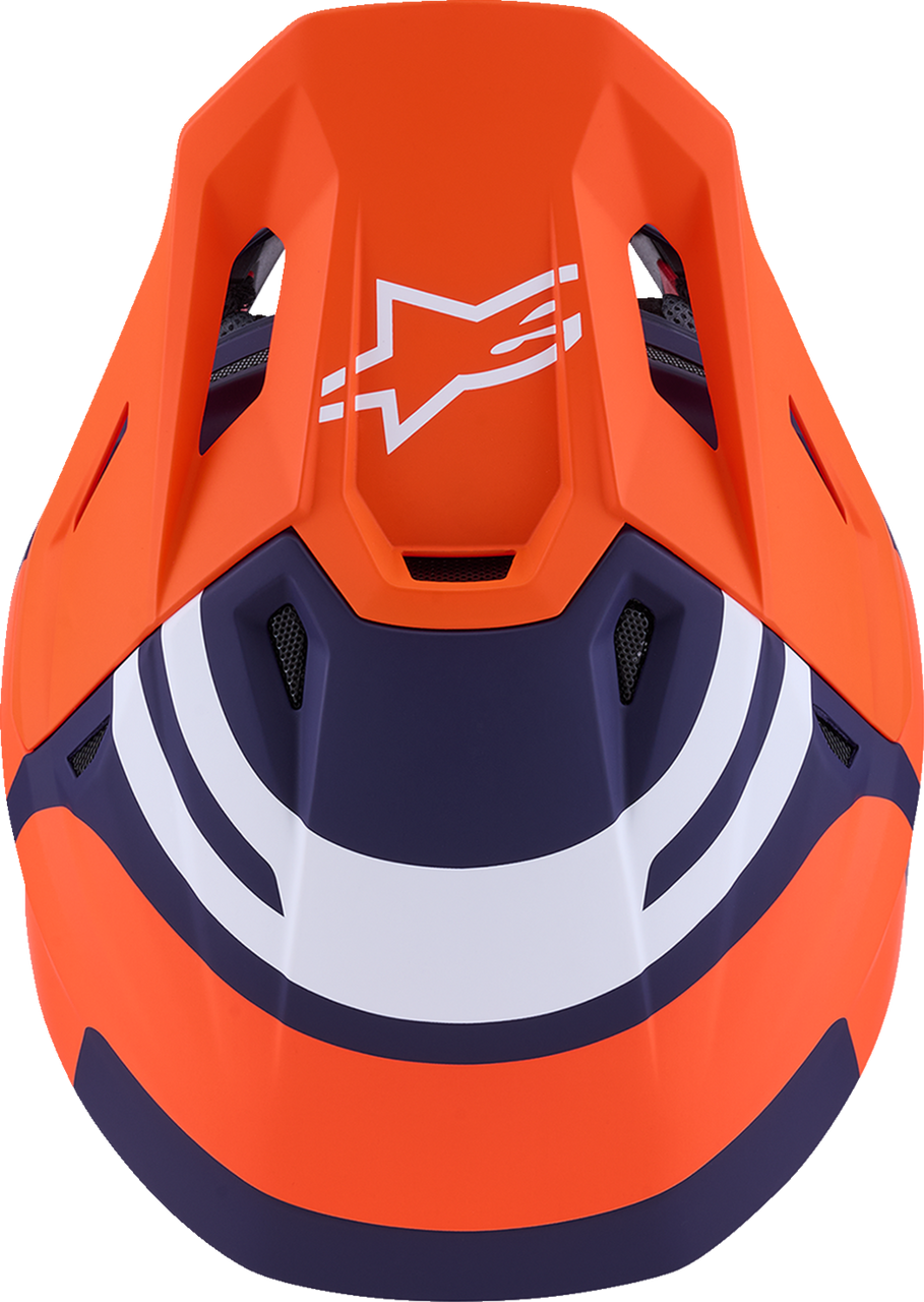 SM7 Helmet - Core - Matte Orange/Blue - XS