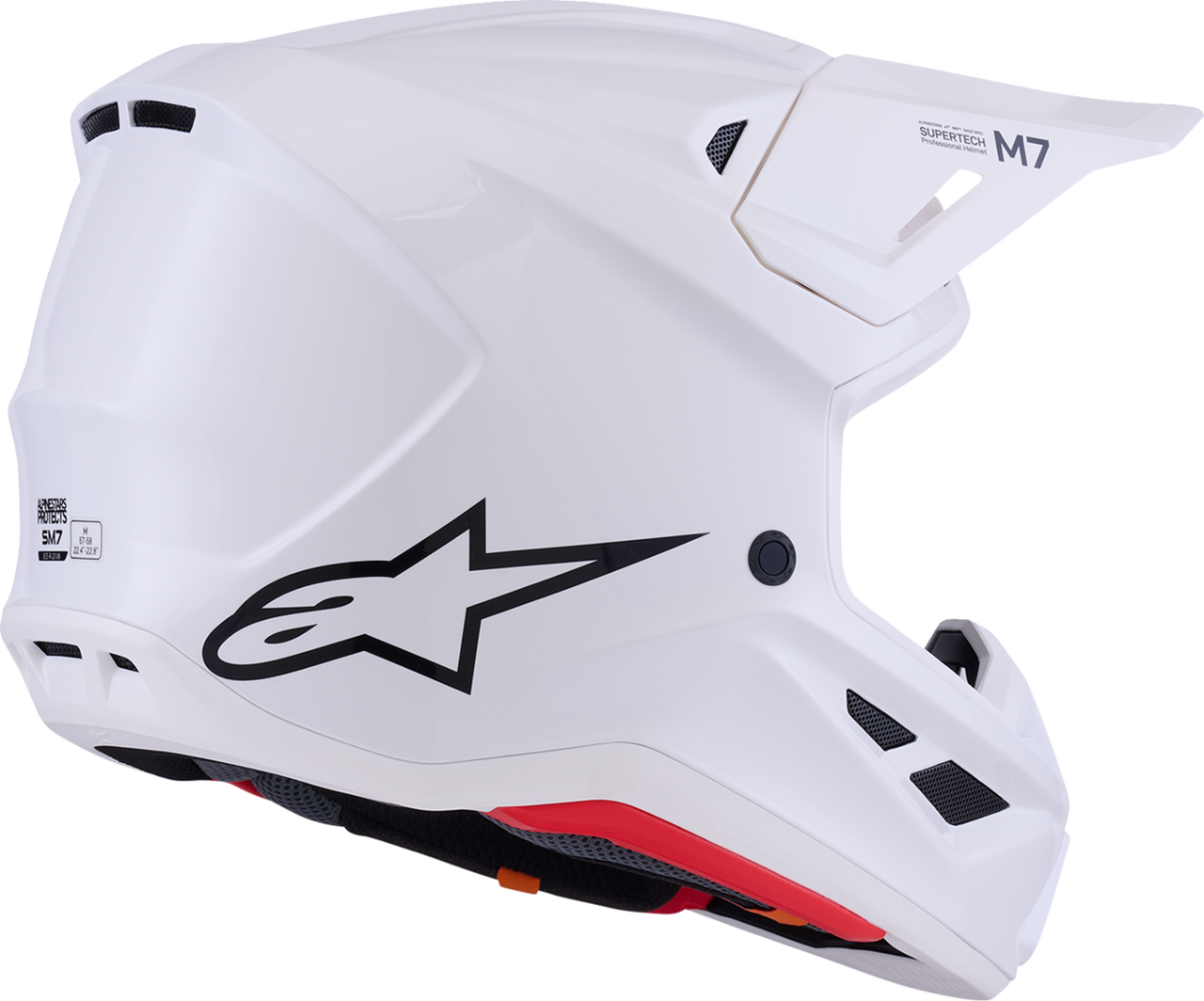 SM7 Helmet - Solid - Gloss White - Medium