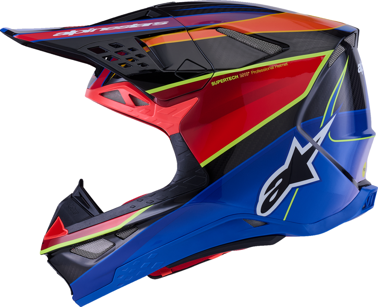 Supertech M10 Helmet - MIPS® - Era - Gloss Blue/Red/Yellow Fluo - XS