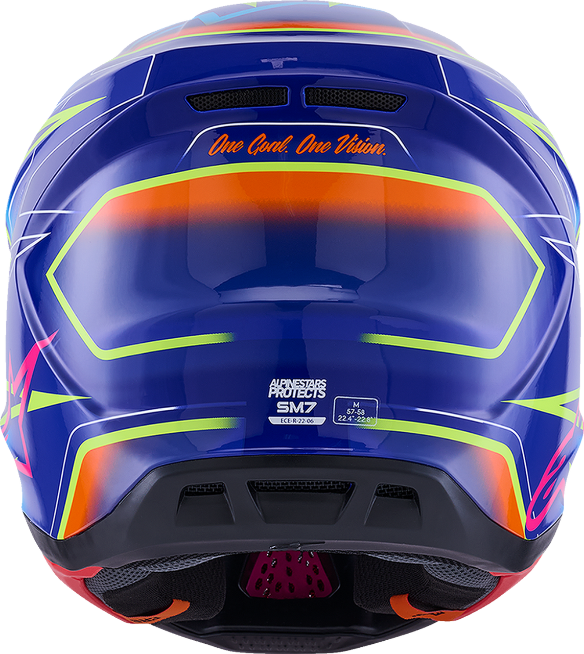 SM7 Helmet - Cast - Gloss/Blue/Pink/Yellow Fluo - XS
