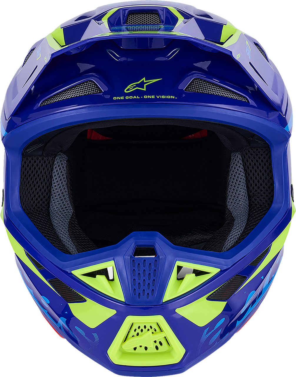 SM7 Helmet - Deed - Gloss Blue/Yellow Fluo - XS