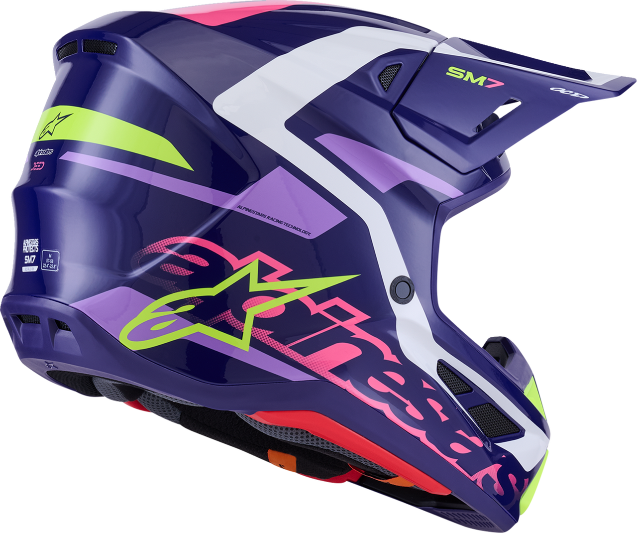 SM7 Helmet - Deed - Gloss Purple/Pink - Large