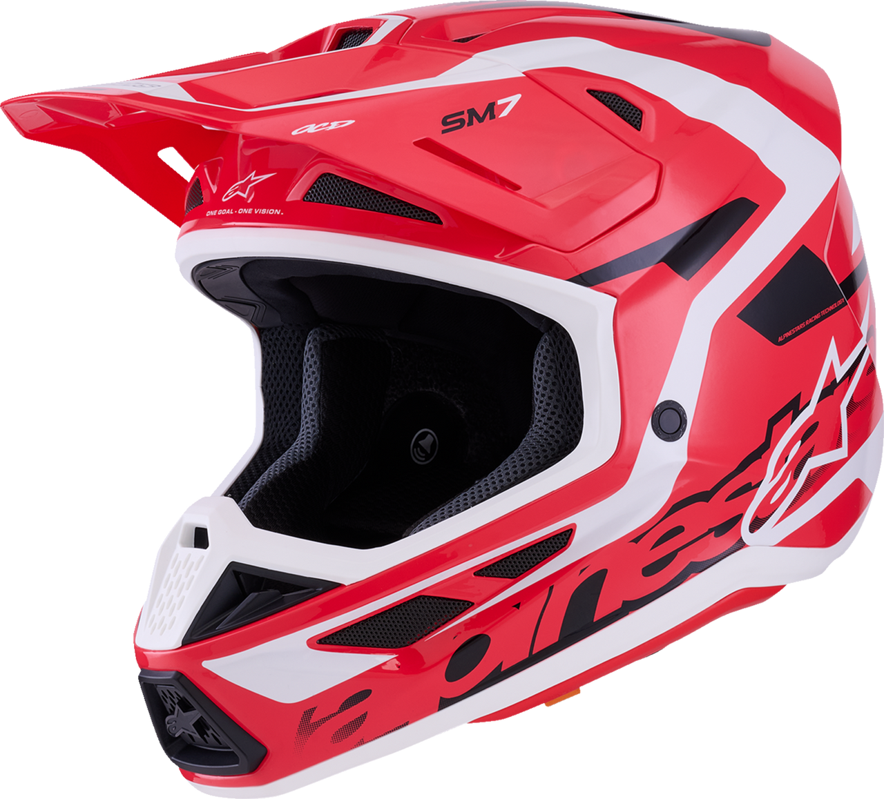 SM7 Helmet - Deed - Gloss Red/Black/White - XL