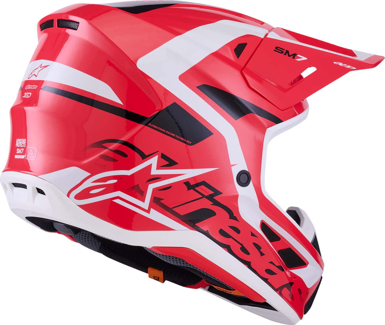 SM7 Helmet - Deed - Gloss Red/Black/White - Medium