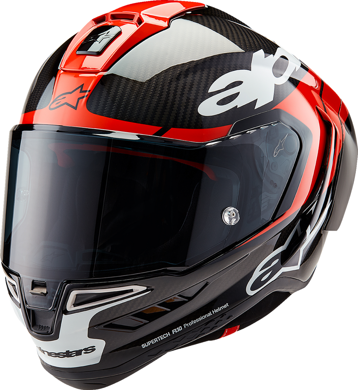 Supertech R10 Helmet - Element - Carbon/Red/White - Small
