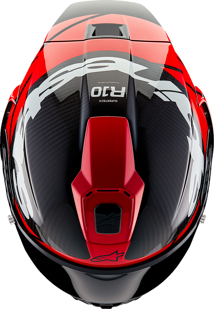 Supertech R10 Helmet - Element - Carbon/Red/White - XS