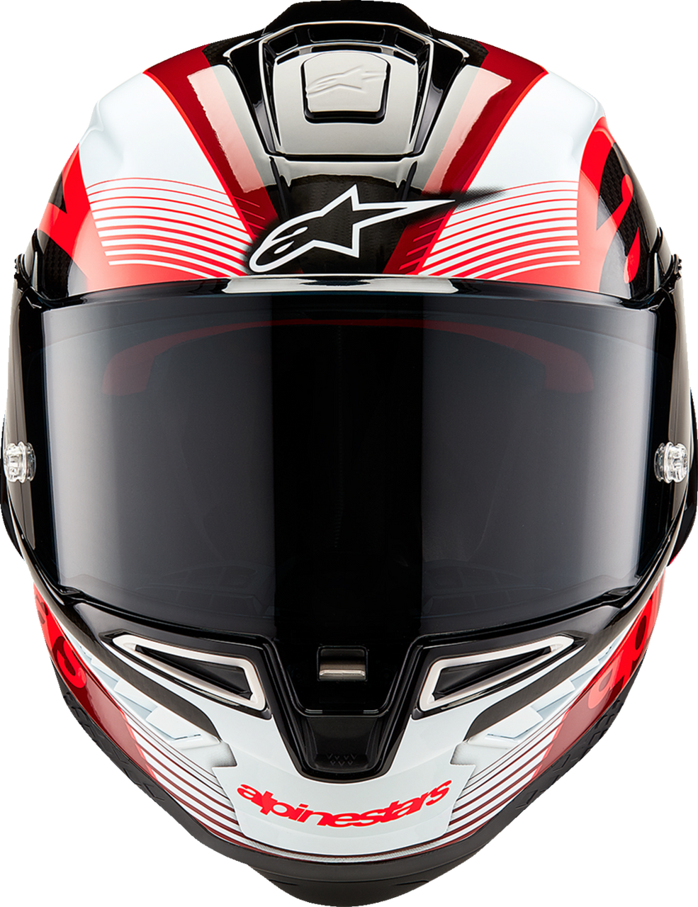 Supertech R10 Helmet - Team - Black/Carbon Red/Gloss White - XS