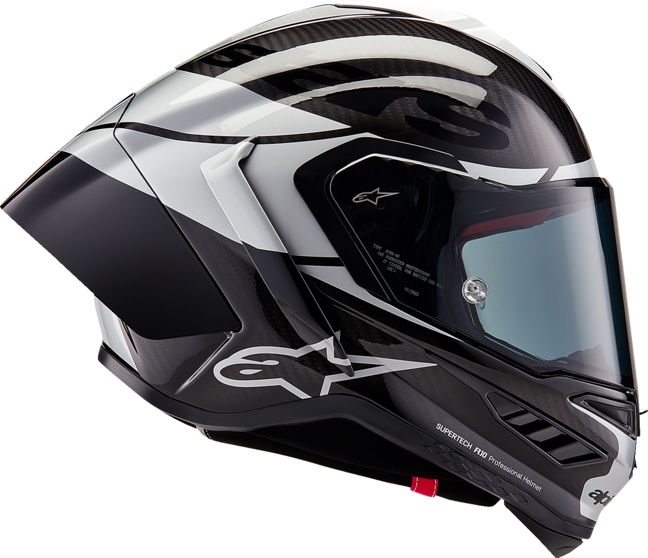 Supertech R10 Helmet - Element - Carbon/Silver/Black - Medium