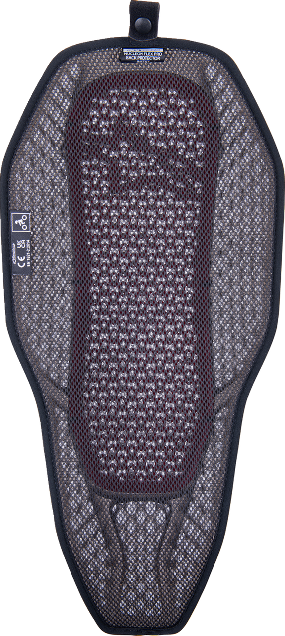 Nucleon Flex PROi Full Back Protector Insert - Transparent Smoke/Red - Large