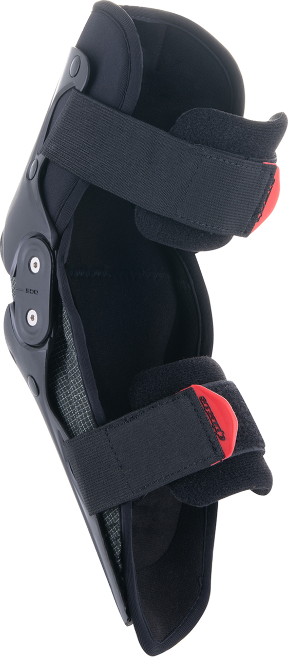 Youth SX-1 Knee Protectors - Black/Red - Small/Medium