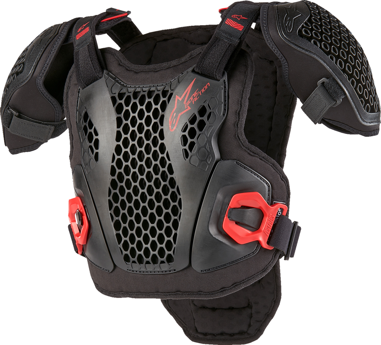 Youth Bionic Action Guard - Black/Red - L/XL
