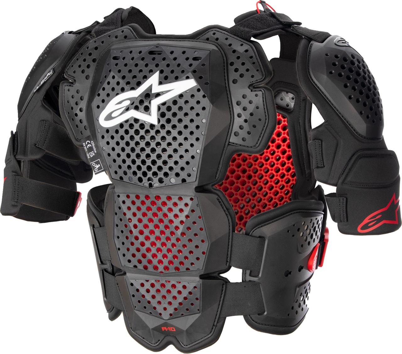 A-10 v2 Full Roost Guard - Black/Red - XL/2XL