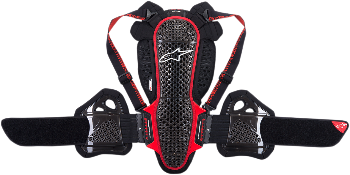 Nucleon KR-3 Back Protector - Black/Red - XL