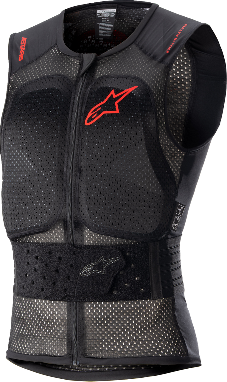 Nucleon Flex Pro Protection Vest - Black/Red - XS