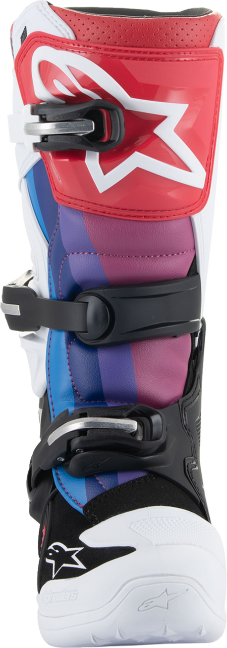 Youth Tech 7S Boots - White/Black/Rainbow - US 7 / EU 40.5