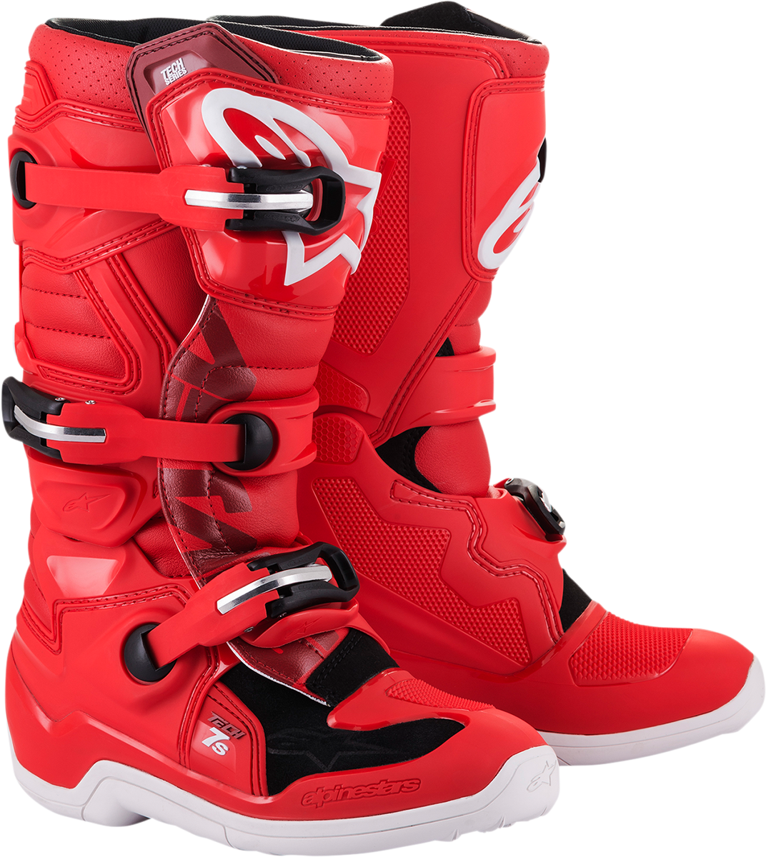 Youth Tech 7S Boots - Red - US 4 / EU 37