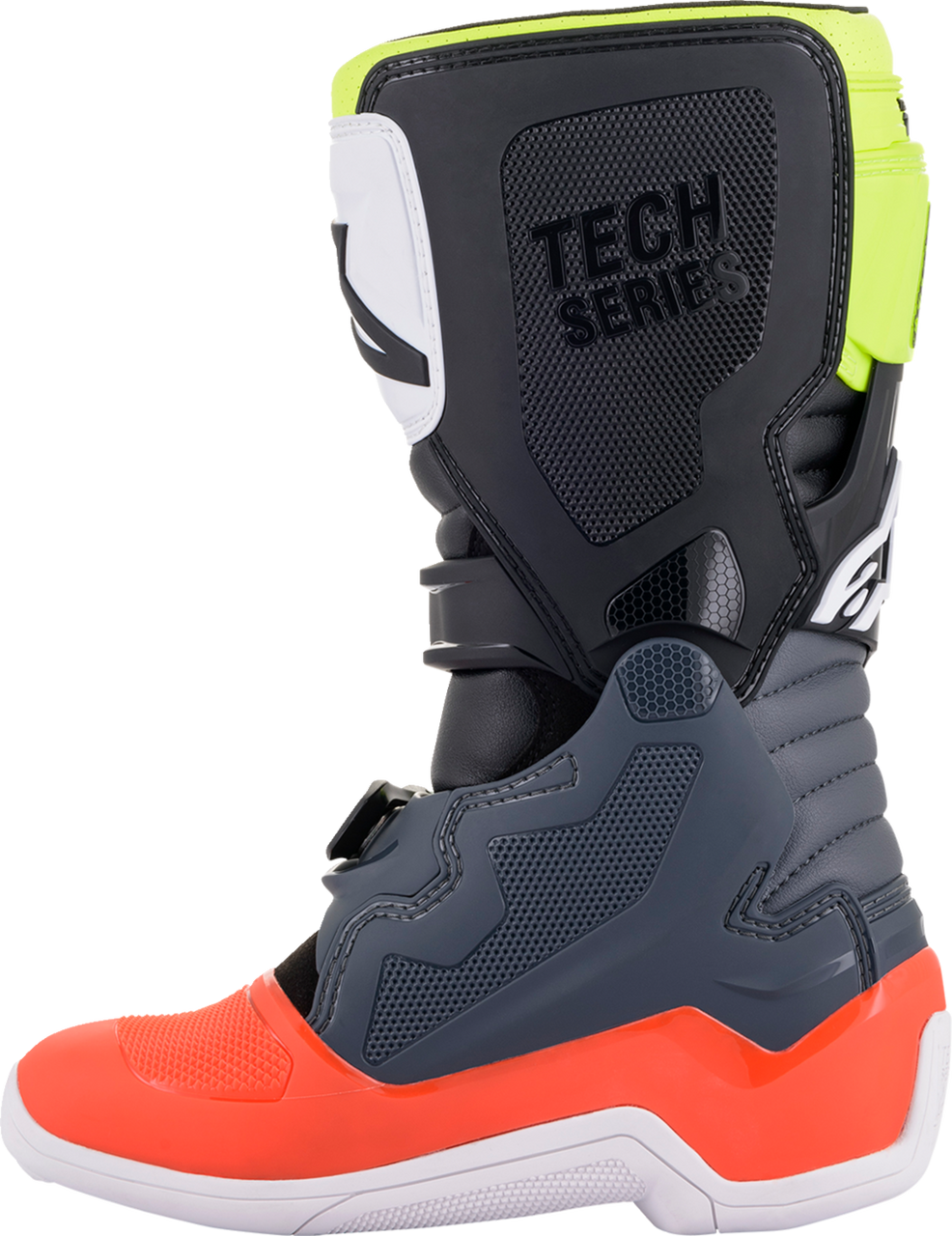 Youth Tech 7S Boots - Black/Gray/Red/White/Yellow - US 8 / EU 42
