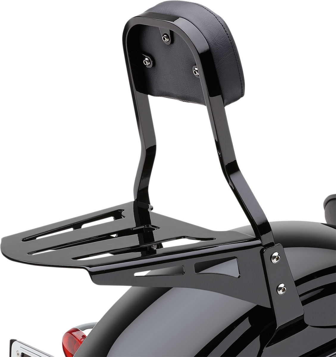 Sissy Bar Luggage Rack - Black - Formed