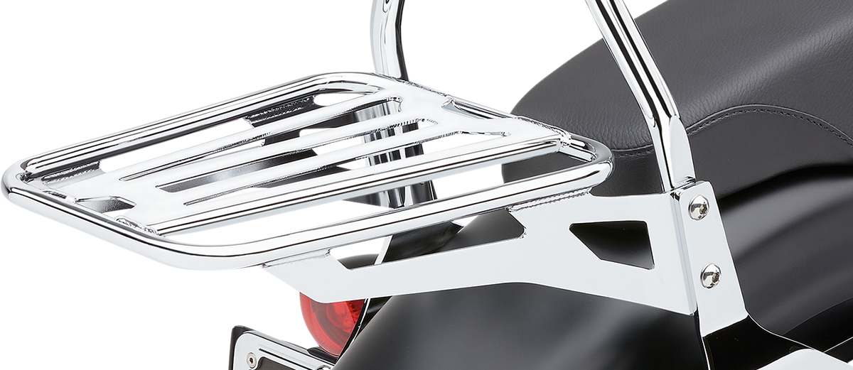 Sissy Bar Luggage Rack - Chrome - Tubular