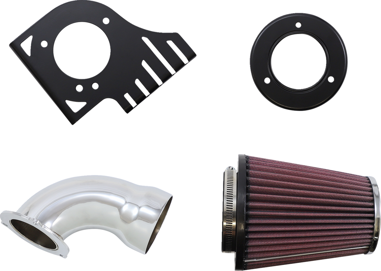 Cone Air Intake Kit - Chrome - Softail