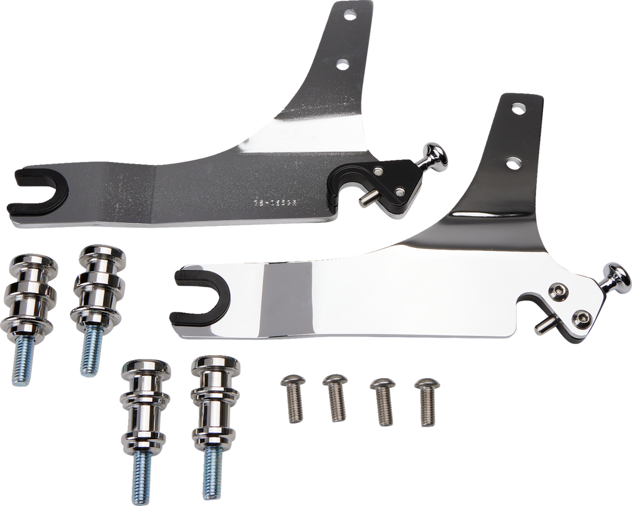 Backrest Kit - 14" - Chrome - FLSB - 1501-0617