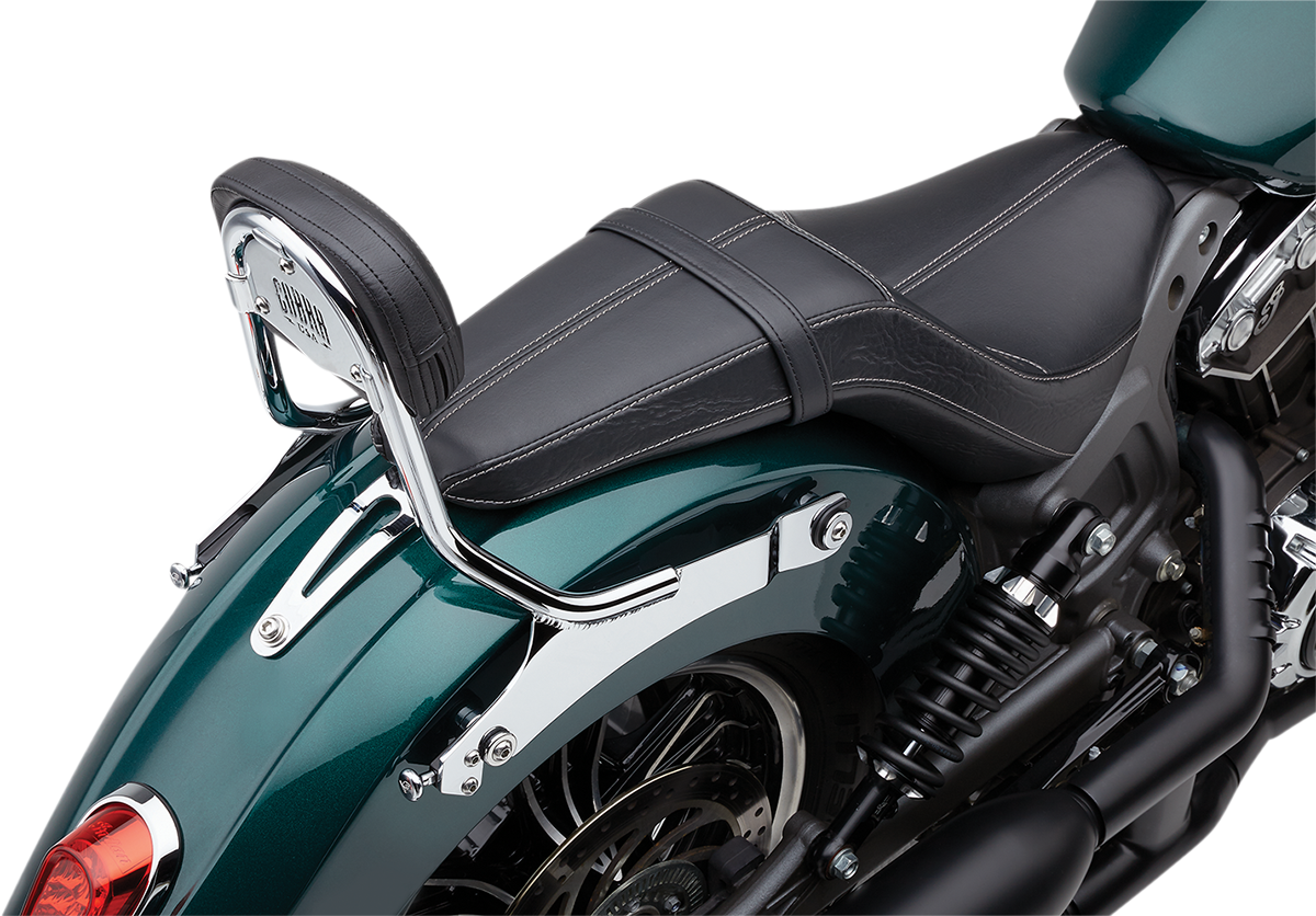 Detachable Backrest - Chrome - Two-up Seat - Scout