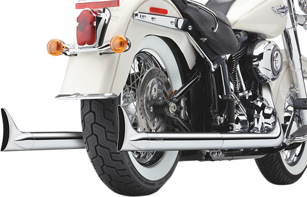 True Dual Exhaust - Fishtail - '97-'06 Softail