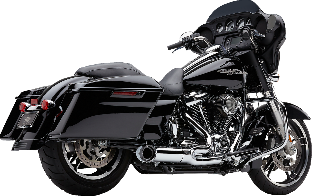 Turn Out 2-into-1 Exhaust System - Chrome - 1800-2554