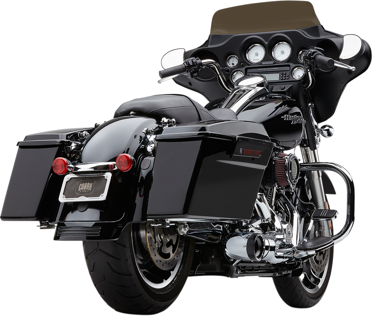 Turn Out 2-into-1 Exhaust System - Chrome - 1800-2552