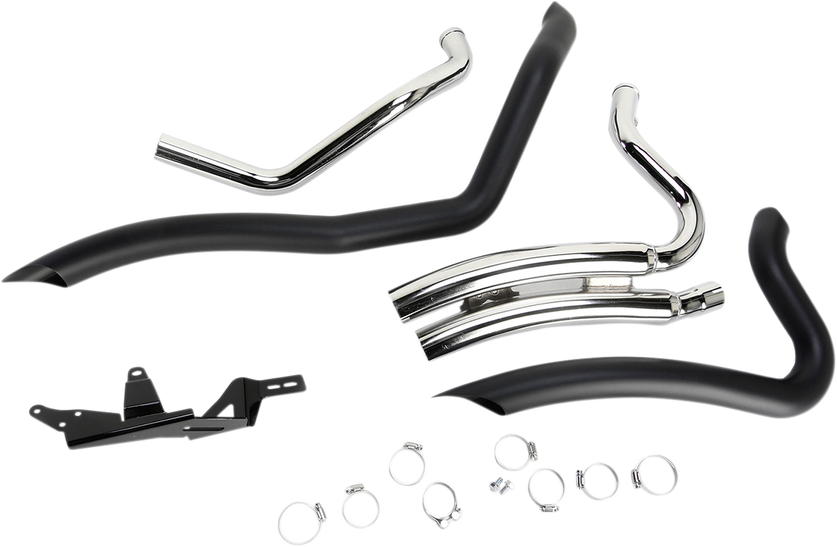 Speedster Swept Short Exhaust - Black - '14-'20 XL