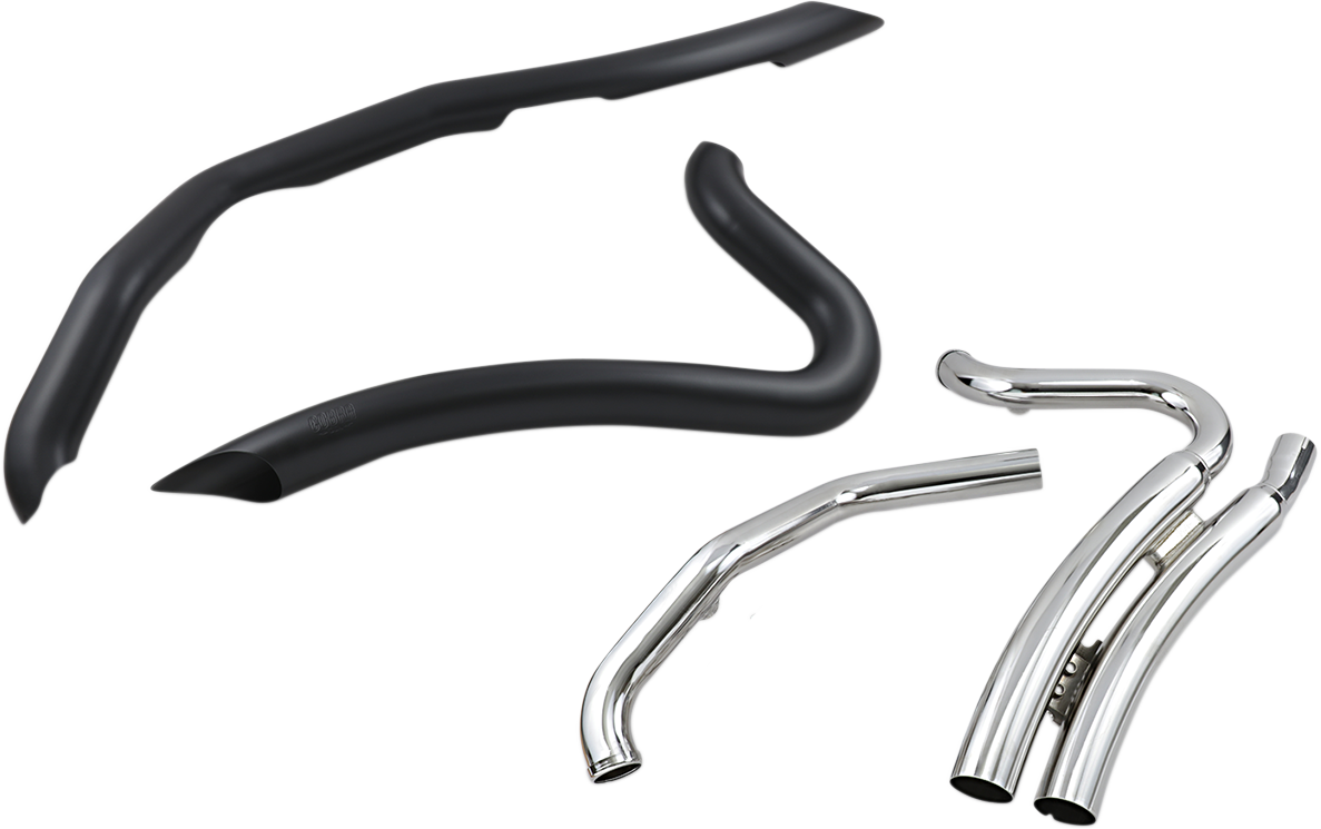 Speedster Swept Short Exhaust - Black