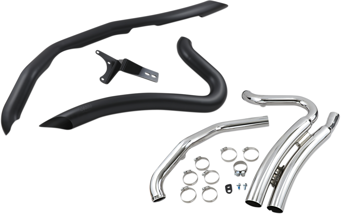 Speedster Swept Short Exhaust - Black