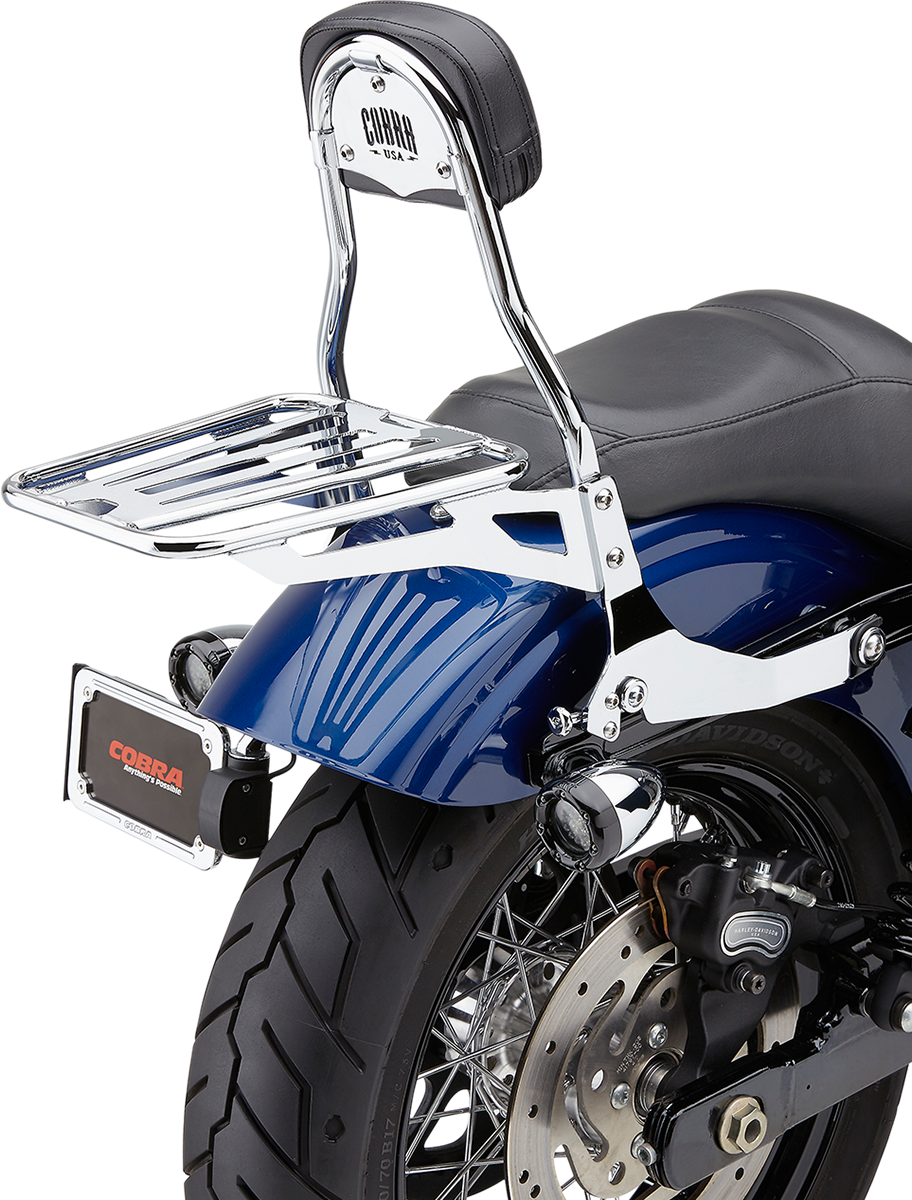 Backrest Kit - 14" - Chrome - Dyna - 1501-0559