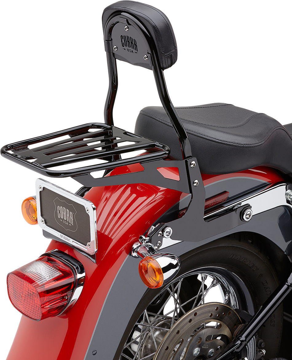 Backrest Kit - 14" - Black - Softail - 1501-0558