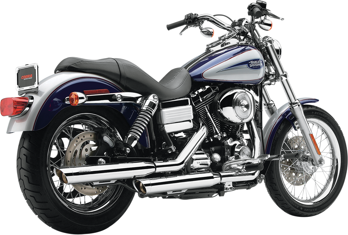 Slashcut Mufflers - Chrome - '95-'17 FXD