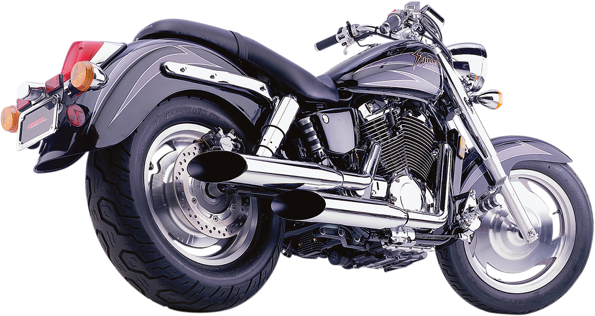 Classic Deluxe Exhaust - Chrome - VT1100