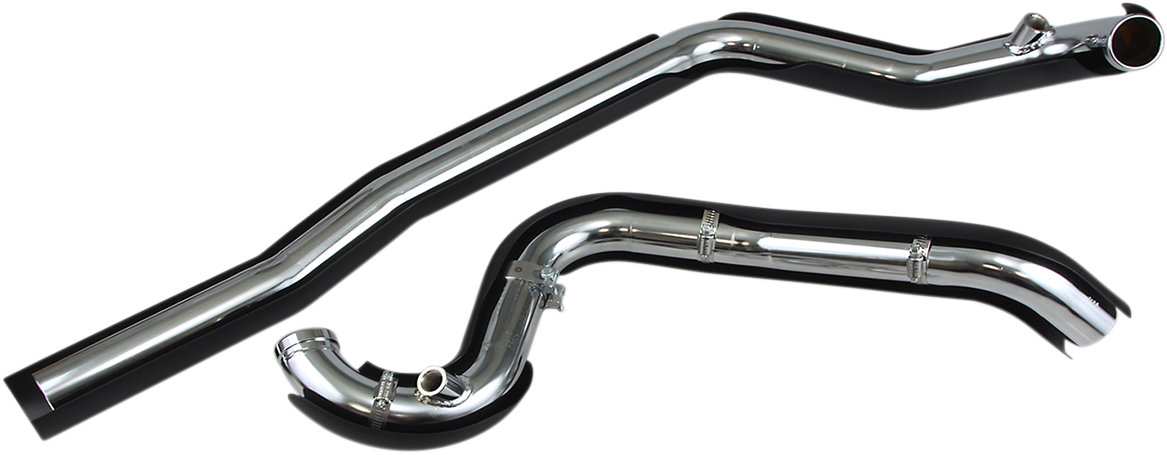 True Dual Headpipes - Black - '07-'08 FL