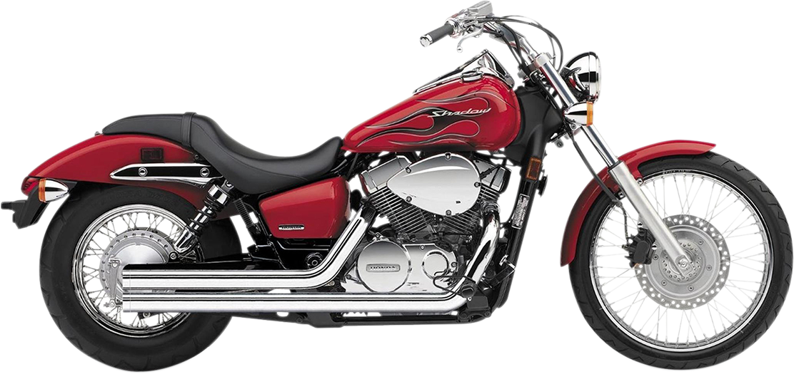 Streetrod Straight Cut Exhaust System - Chrome