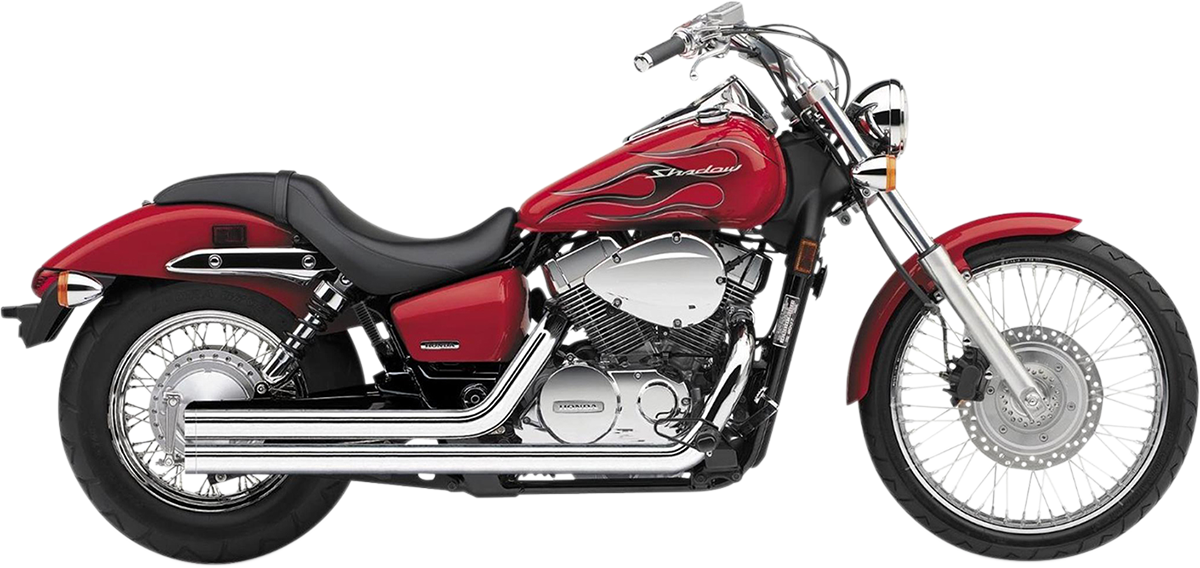 Streetrod Straight Cut Exhaust System - Chrome