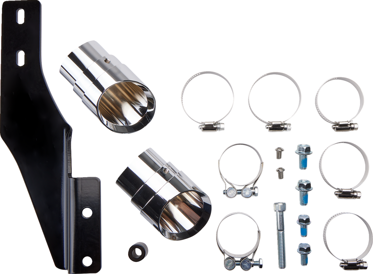 Speedster Slashdown Exhaust - Chrome - Softail