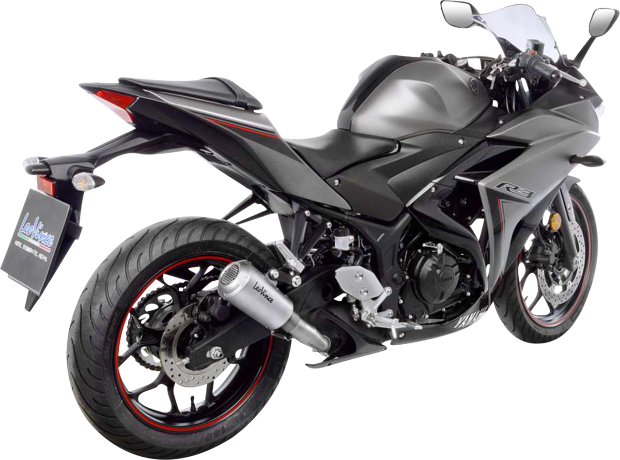 LV-10 Slip-On Muffler - YZF-R3 - Stainless Steel