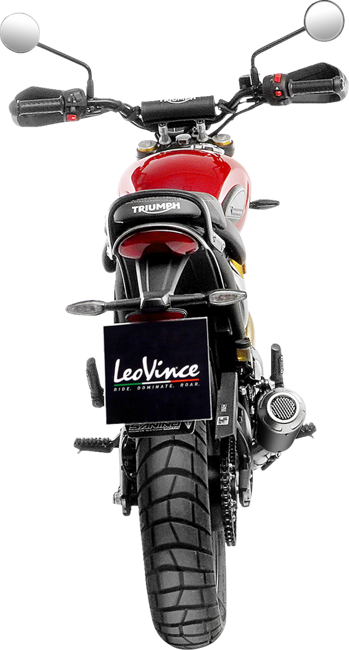 LV-10 Slip-On Muffler - Black Stainless Steel - Scrambler/Speed 400