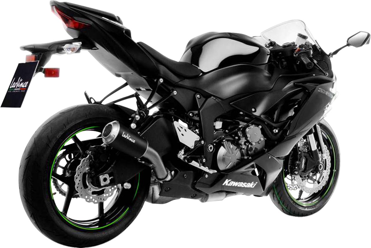 ZX-6R Black LV-10 Muffler