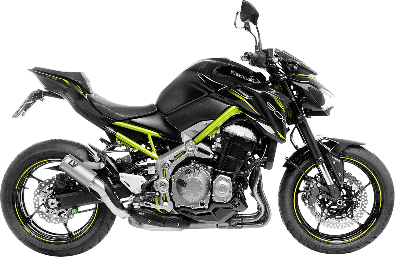 LV Corsa S Slip-On Muffler - Titanium - Kawasaki Z 900