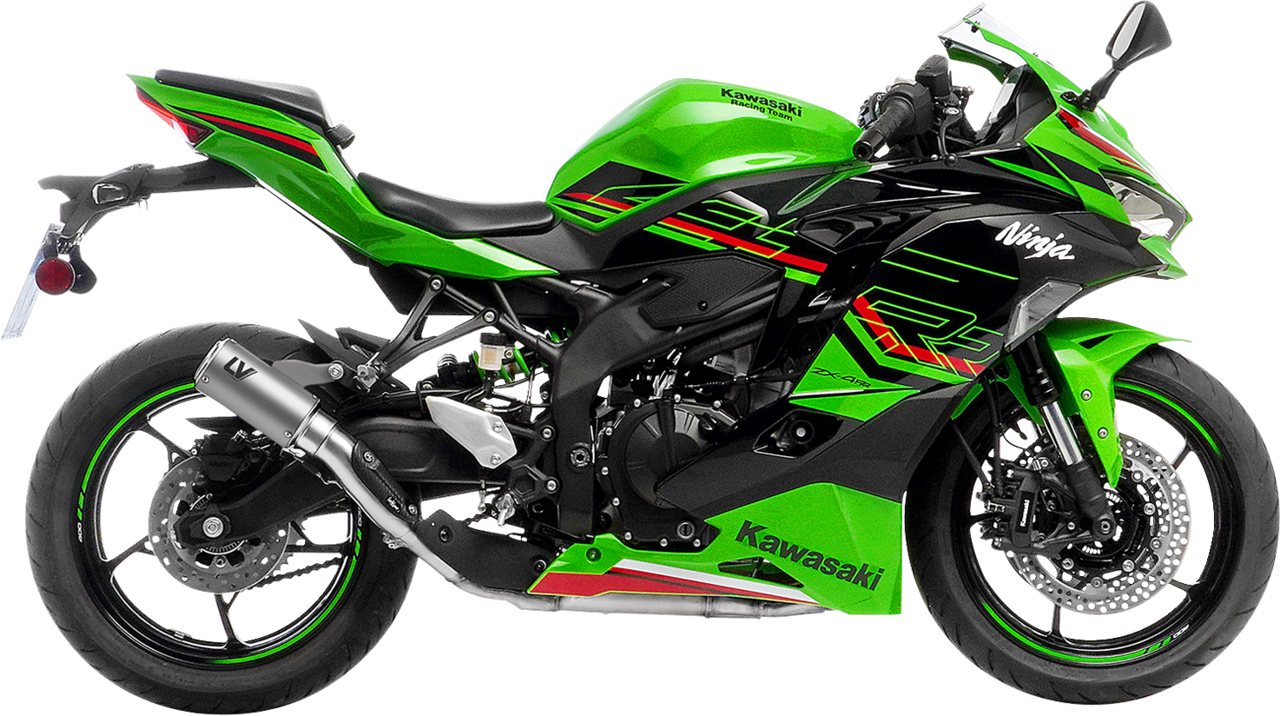 LV Corsa S Slip-On Muffler - Titanium - Kawasaki ZX-4R/RR