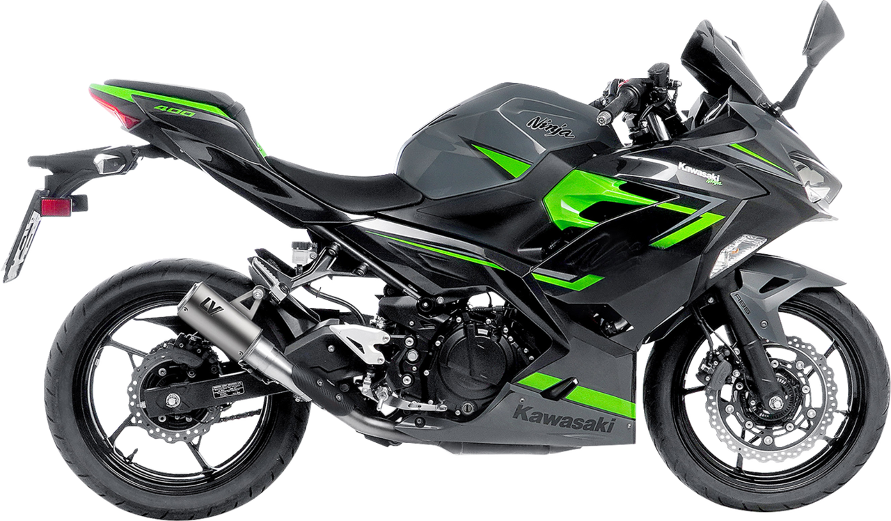 LV Corsa S Slip-On Muffler - Titanium - Kawasaki Ninja 400/500
