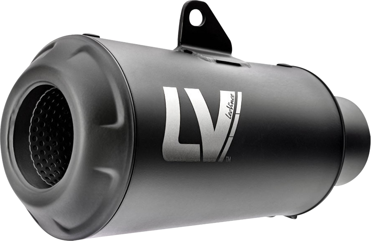 LV-10 Slip-On Muffler - Full Black - 1811-4254