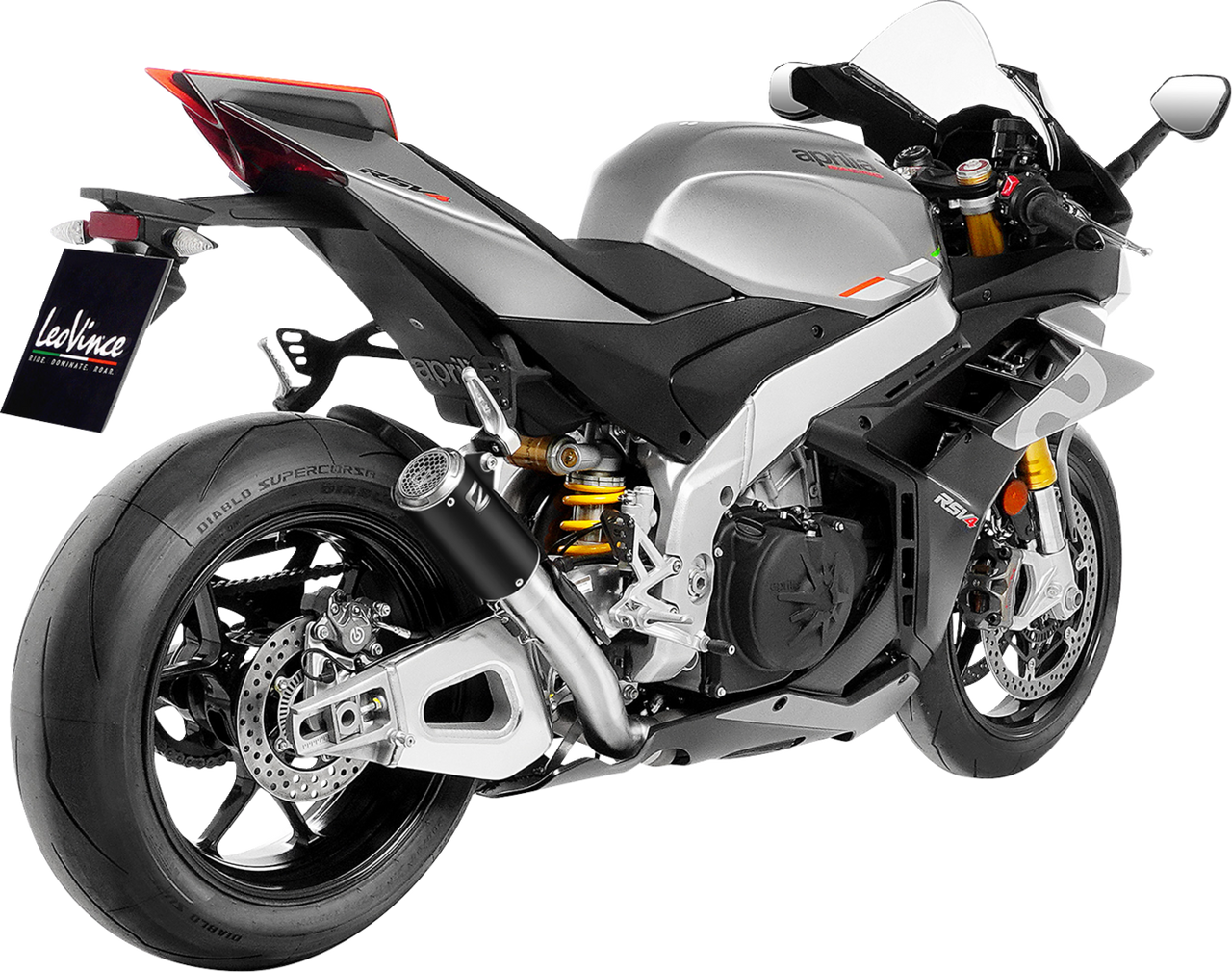 LV Corsa S Black Edition Slip-On Muffler - Aprilia RSV4 Tuono V4